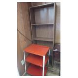 Wheeled Metal Cart 20x15x29.5"H &Particle Board