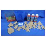 Miracle Bubbles Jars,Plastic Baskets&more