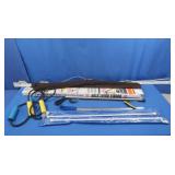 Traverse Curtain Rod 58"L,Draft Guards,Long Shoe