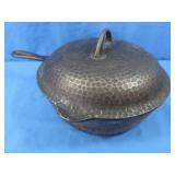 Hammer Finished Cast Iron Dutch Oven Marked 60