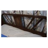 Wooden Headboard 53x40"H, Footboard 53x25"H &Bed
