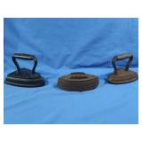 3 Antique Sad Irons