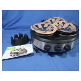 Tru Three Crock Round Slow Cooker
