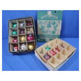 17 Vintage Glass Christmas Ornaments Shiny