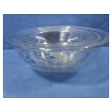 3 Pyrex Stacking Bowls Blue Floral Pattern