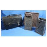 Vintage Cheese Graters,Metal Lunch Box
