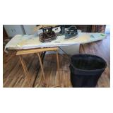 Ironing Board,Clothes Rack, 2Irons&Nylon Basket