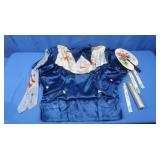Vintage Oriental Womens Embroidered Top&Fans