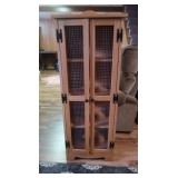 Wooden Jelly Cupboard 19x14x51.5"H, Good Cond