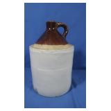 Vintage Stoneware Whiskey Jug *chips and niches