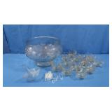 Glassware by Jeannette 26 pc Crystal Fruit Punch