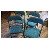 4 Folding Card Table Chairs - Good