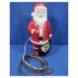 Vintage Blow Mold Santa 12" Tall