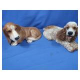 Cast Resin Dogs, Cocker Spaniel Bassett Hound