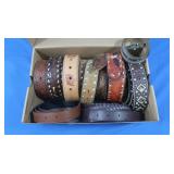 Leather Belt Assortment,various sizes