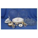 Vintage Tea Cups,Saucers,Plates,Glass Plates
