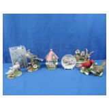 Ceramic Bird Music Box,Cardinals,Chess