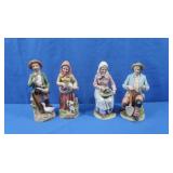 4 Vintage Homco Figurines-Homesteader Series