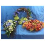 Variety of Grapevine&Flower Wreaths