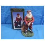 Golfing Santa-Poly Resin