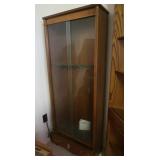 Wooden GunCAbinet w/Glass Doors-24x9.5x62.25"