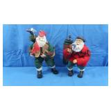 2 Golfing Santas