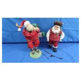 2 Golfing Santas