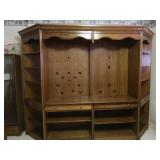 Wooden Entertainment Unit-4 pcs,2 End pcs