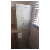 4 DrawerMetal Filing Cabinet-52"Tall(locks)