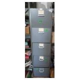Metal 5 Drawer Filing Cabinet on