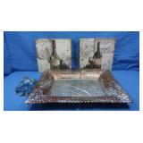 Wall Art-2 Wire Bottle Prints,Stained