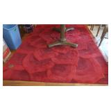 Red Textured Rug-74x110"