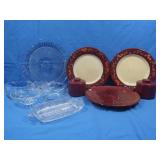 Oneida Tuscan Harvest Plates&Various Bowls