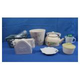 Tea Kettle,NapkinHolder,S&P Shakers&more