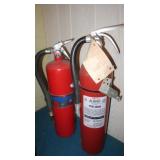 2 Fire Extinguishers(1 needs refilled)