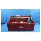 PROTO Metal Toolbox w/Contents-soldering supplies&