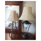 2 Metal Based Table Lamps-26"&29.5"H