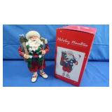 GolfingSanta Holiday Novelties 10"Fabric Mache