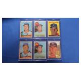 Lot of 6 Don Drysdale cards. F-EX, 3 wth small