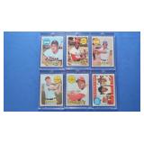 Lot of 6 1969 stars VG-EX inc. Williams, Brock,