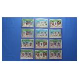 Lot of 12 1972 Stat Cards, EX-NM inc. H.R.
