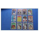 12 1972 vintage stars, EX-NM inc. Concepcion,