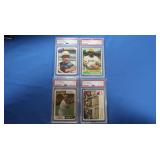 Lot of 4 PSA scored Willie Stargell cards 1973,