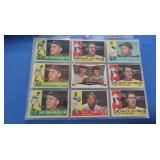 Booklet of 36 1960 Topps Baseball Cards, VG-EX