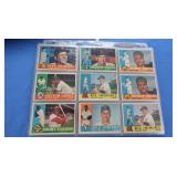 Booklet of 45 1960 Topps Baseball Cards, VG-EX