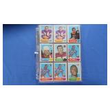 Booklet of 45 1968 Football Cards EX-NM+