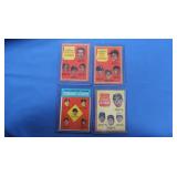 Lot of 4 Vintage stat cards VG-EX inc. 1961 H.R.