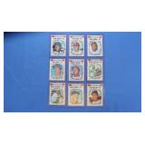 Lot of 9 High Level EX-NM 1970 sporting news inc.