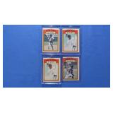 4 1972 IN ACTION cards, EX-NM (2) Mays, Aaron, &