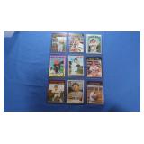 Lot of 9 mixed vintage stars, VG-NM inc. Simmons,